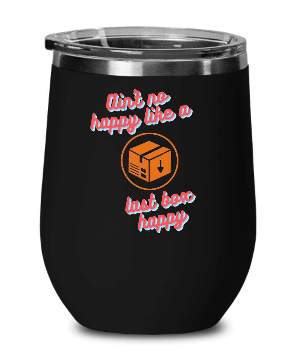 Postal Worker Gifts Aint No Happy Birthday Christmas Gift Idea For Men Women Wine Glass