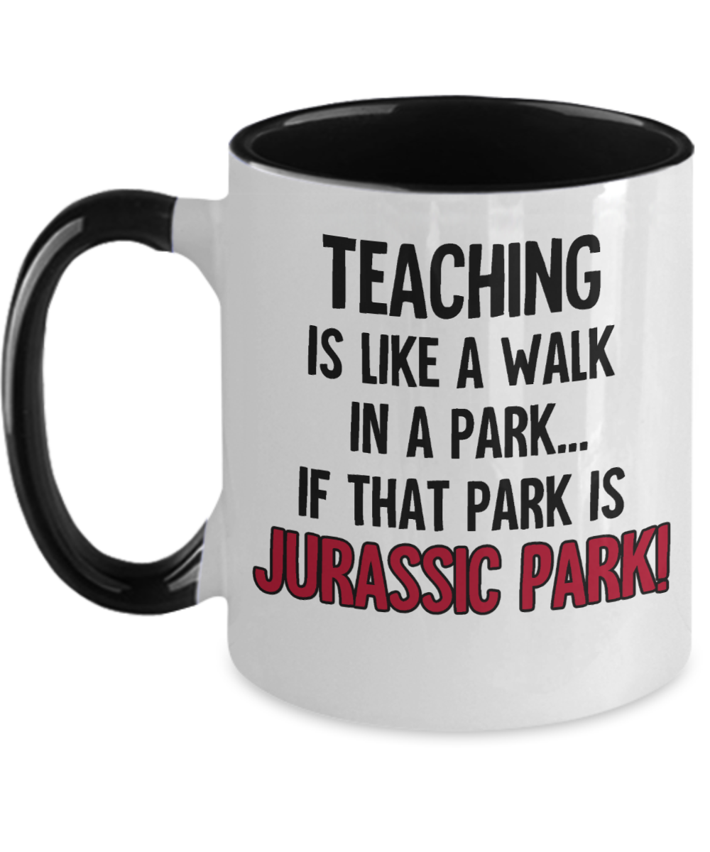 Teacher Gifts Teaching Is Like A Walk Birthday Christmas Gift Idea Two Tone Coffee Mug 11oz