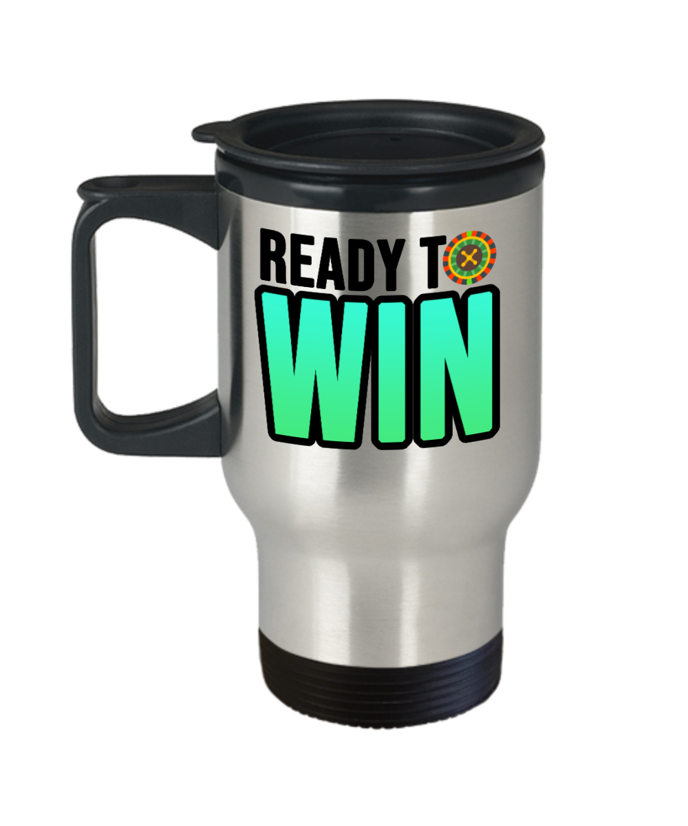 Poker Gifts Ready To Win Birthday Christmas Gift Idea For Men Women Travel Mug