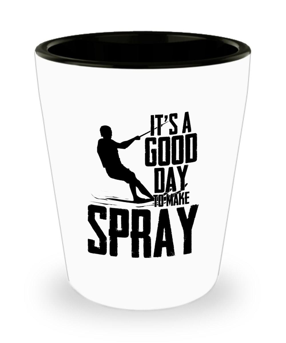 Skiing Gifts Its a Good Day To Make Spray Birthday Christmas Gift Idea For Men Women Shot Glass