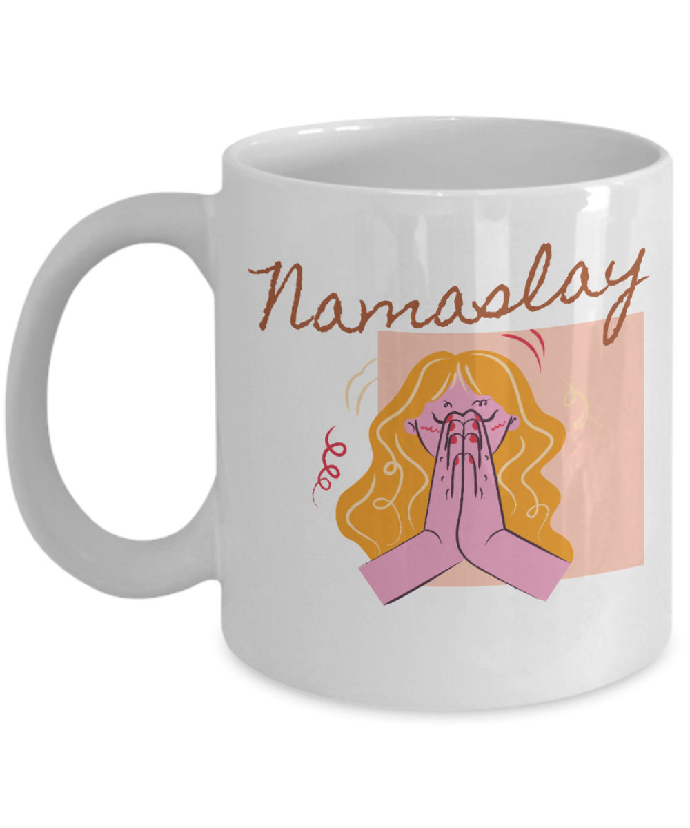 Yoga Gifts Coffee Mug Namaslay Birthday Christmas Gift Idea For Women 11 oz or 15 oz