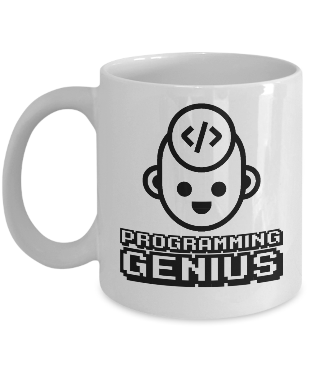 Computer Programming Gifts Coffee Mug Programming Genius Birthday Christmas Gift Idea For Men Women 11 oz or 15 oz