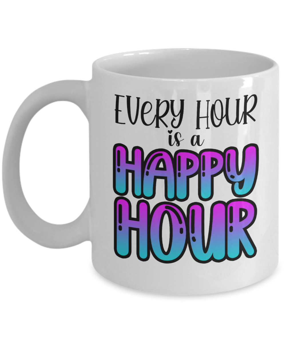 Bartender Gifts Coffee Mug Every Hour Is A Happy Hour Birthday Christmas Gift Idea For Men Women 11 oz or 15 oz