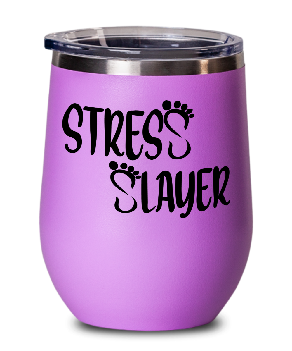 Massage Gifts Stress Slayer Birthday Christmas Gift Idea For Men Women Wine Glass