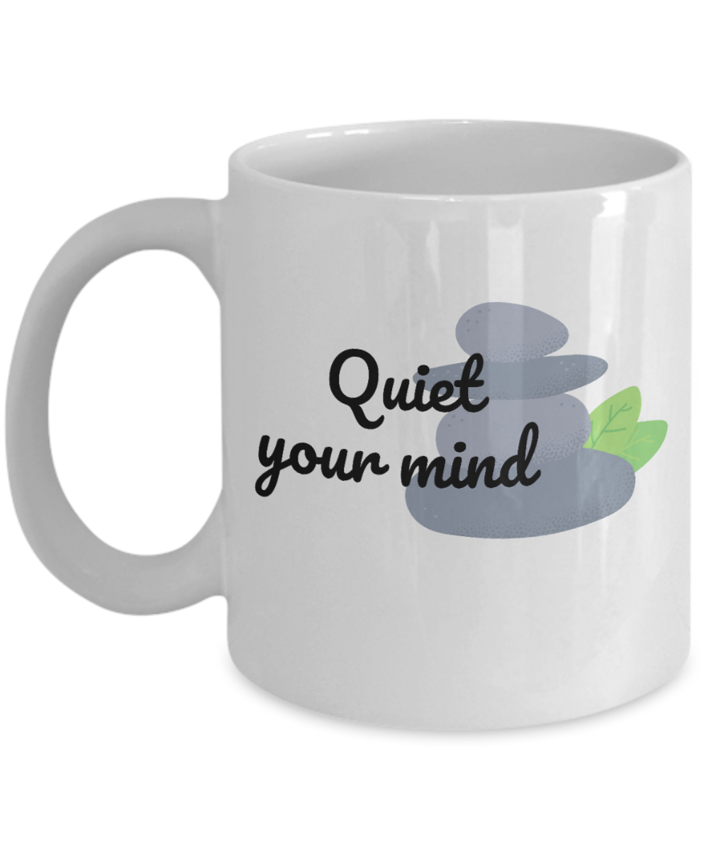 Yoga Gifts Coffee Mug Quiet Your Mind Birthday Christmas Gift Idea For Women 11 oz or 15 oz