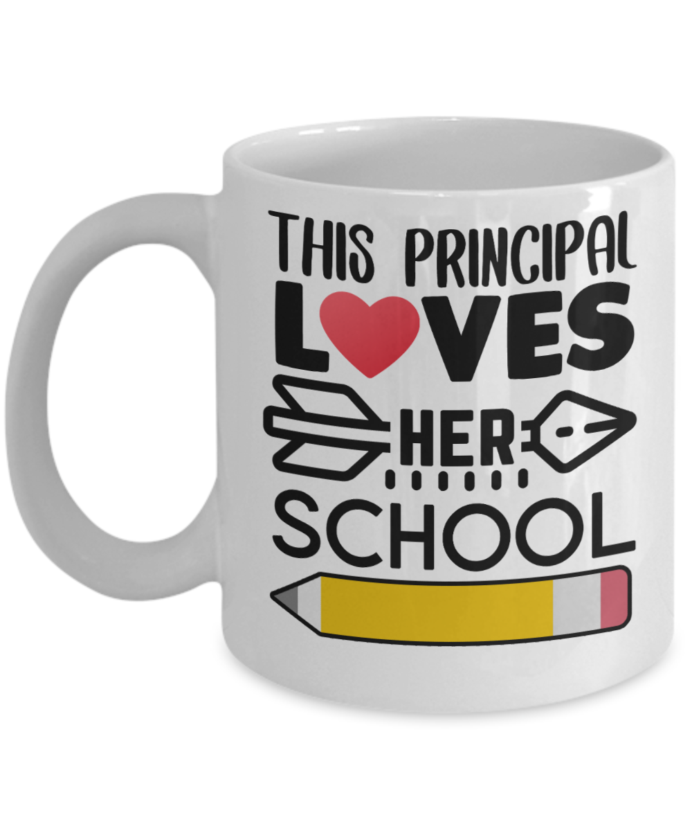 Principal Gifts Coffee Mug This Principal Loves Her School Birthday Christmas Gift Idea For Women 11 oz or 15 oz