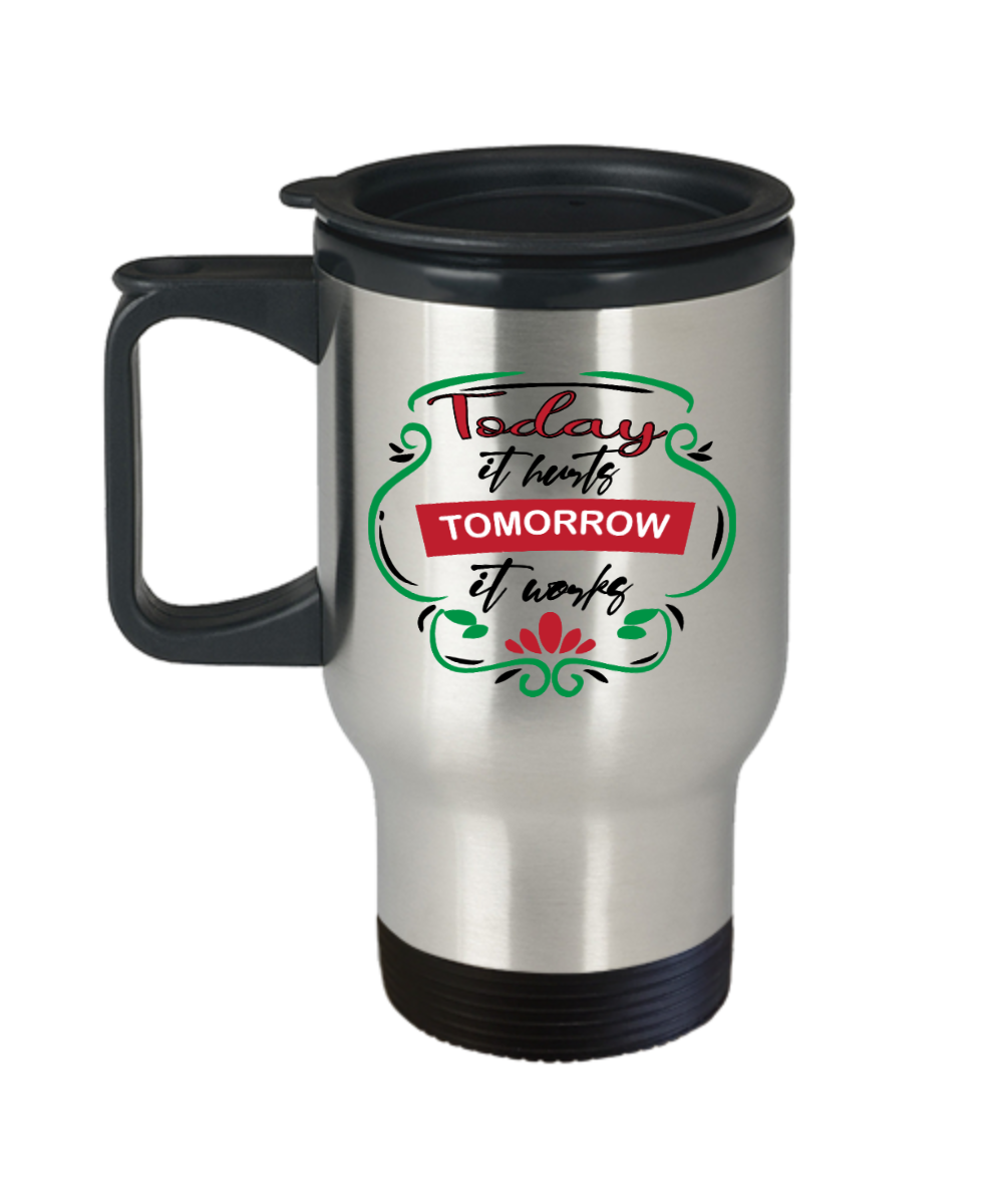 Massage Gifts Today It Hurts Birthday Christmas Gift Idea Two Tone Coffee Mug 11oz