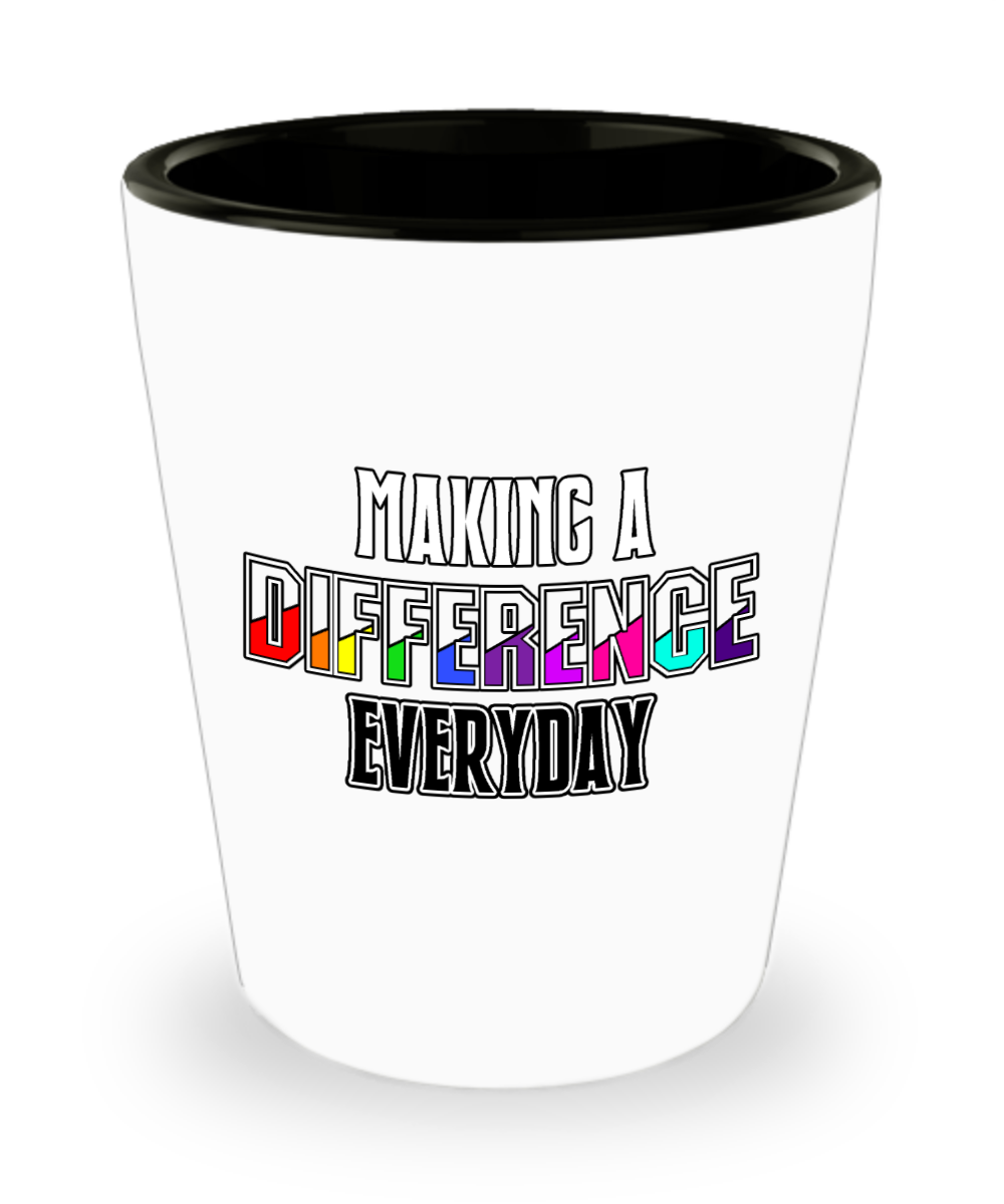 Teacher Gifts Making A Difference Everyday Birthday Christmas Gift Idea Shot Glass