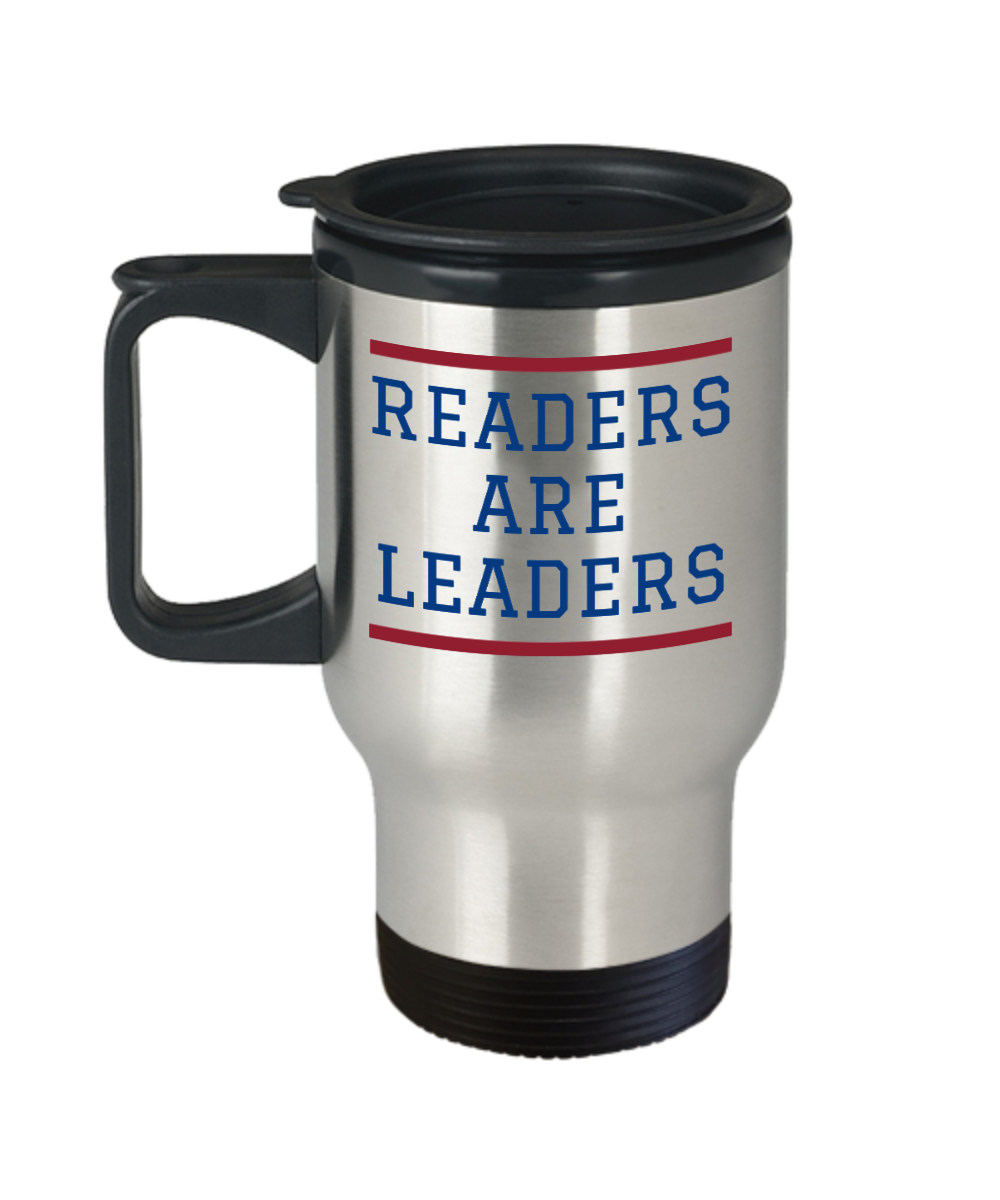 Librarian Gifts Readers Are Leaders Birthday Christmas Gift Idea For Men Women Travel Mug