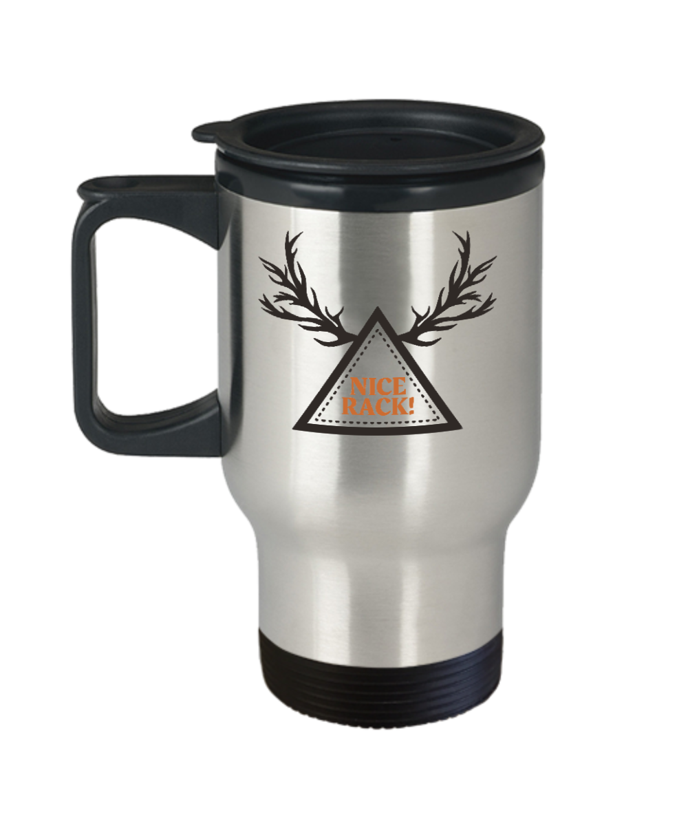 Hunting Gifts Nice Rack Birthday Christmas Gift Idea For Men Women Travel Mug