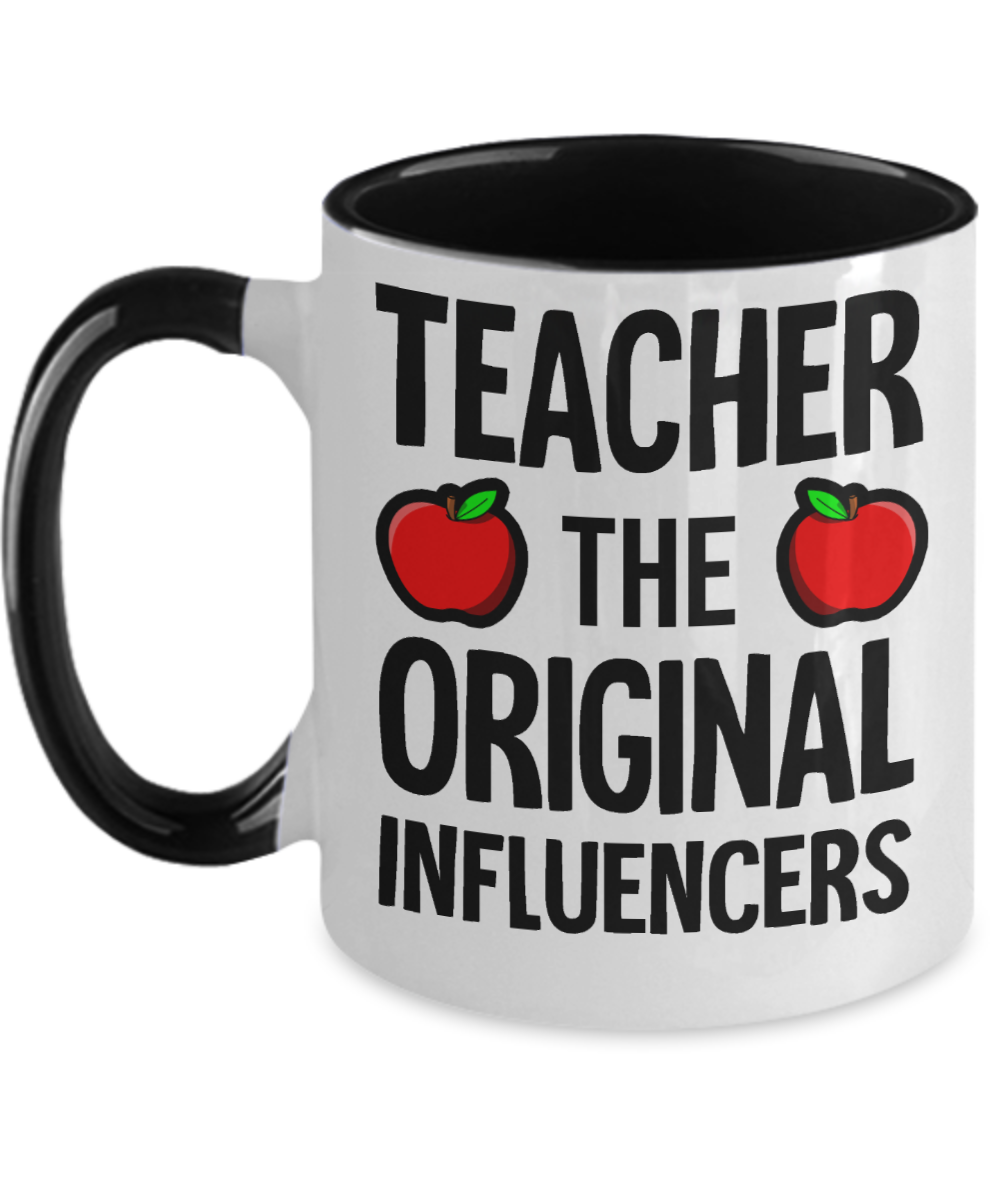 Teacher Gifts Teacher The Original Birthday Christmas Gift Idea Two Tone Coffee Mug 11oz