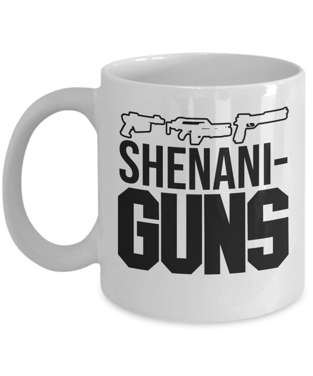 Gun Gifts Coffee Mug Shenaniguns Birthday Christmas Gift Idea For Men Women 11 oz or 15 oz