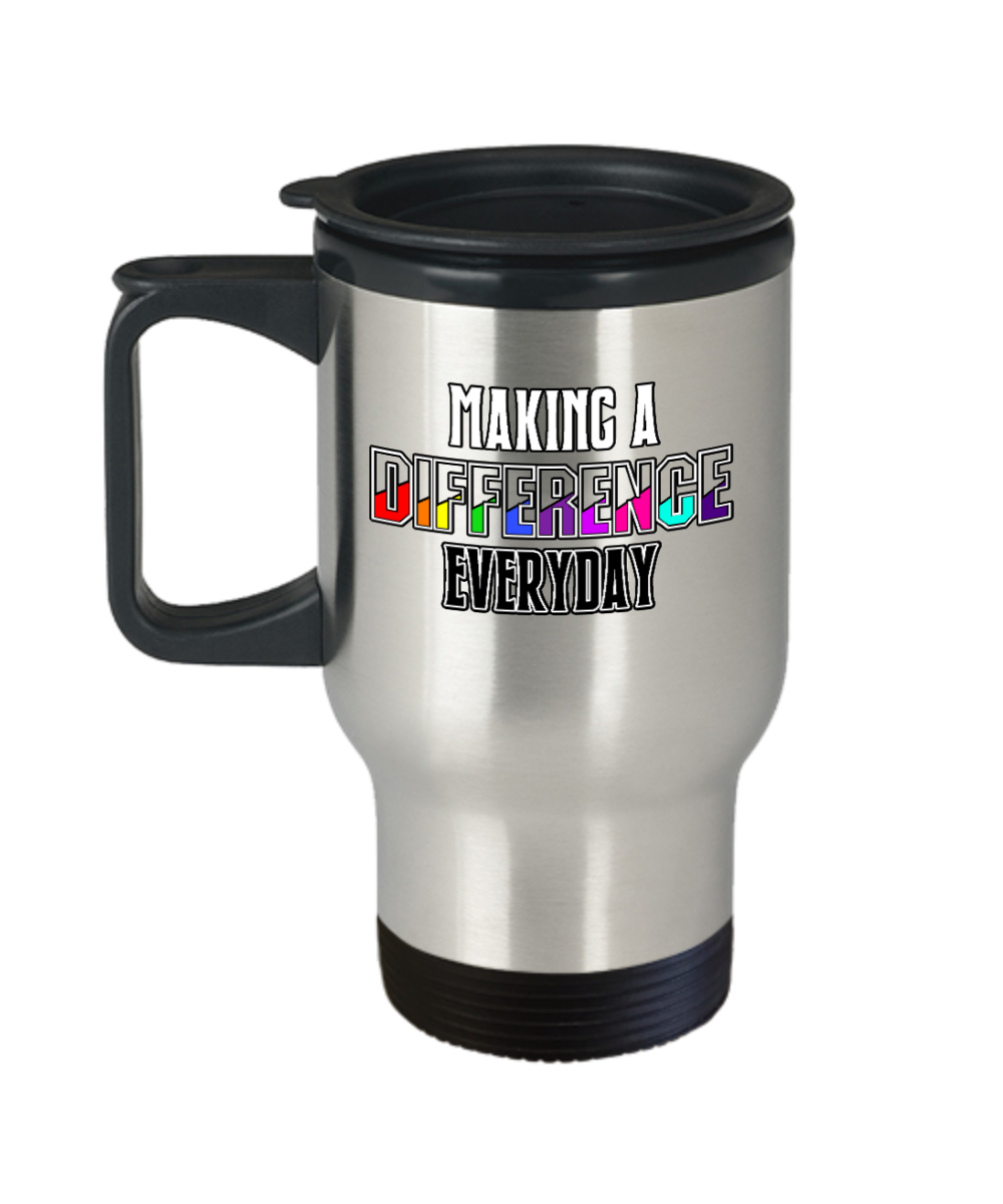 Teacher Gifts Making A Difference Everyday Birthday Christmas Gift Idea Travel Mug