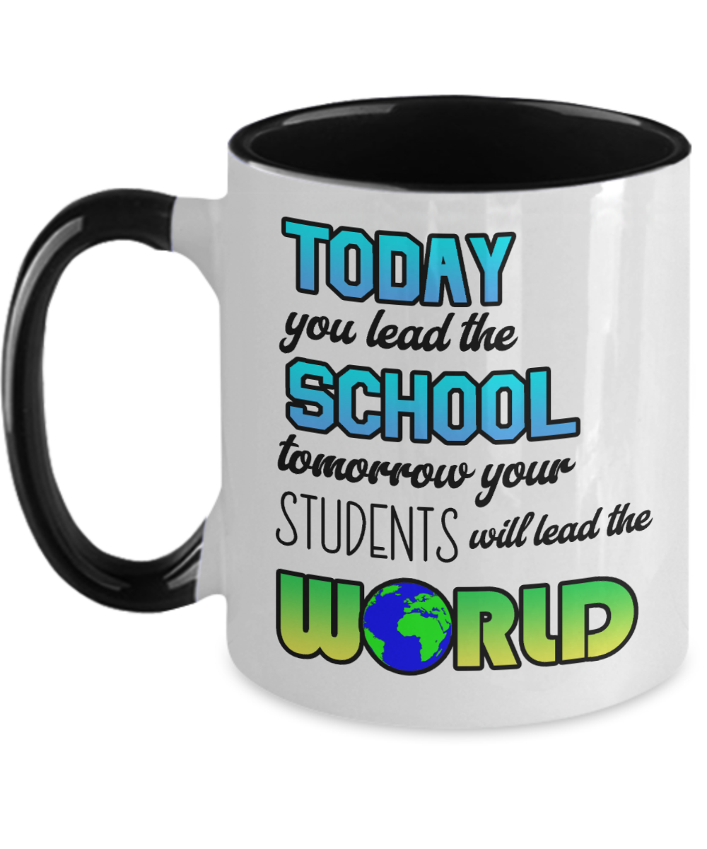 Teacher Gifts Today You Lead Birthday Christmas Gift Idea Two Tone Coffee Mug 11oz