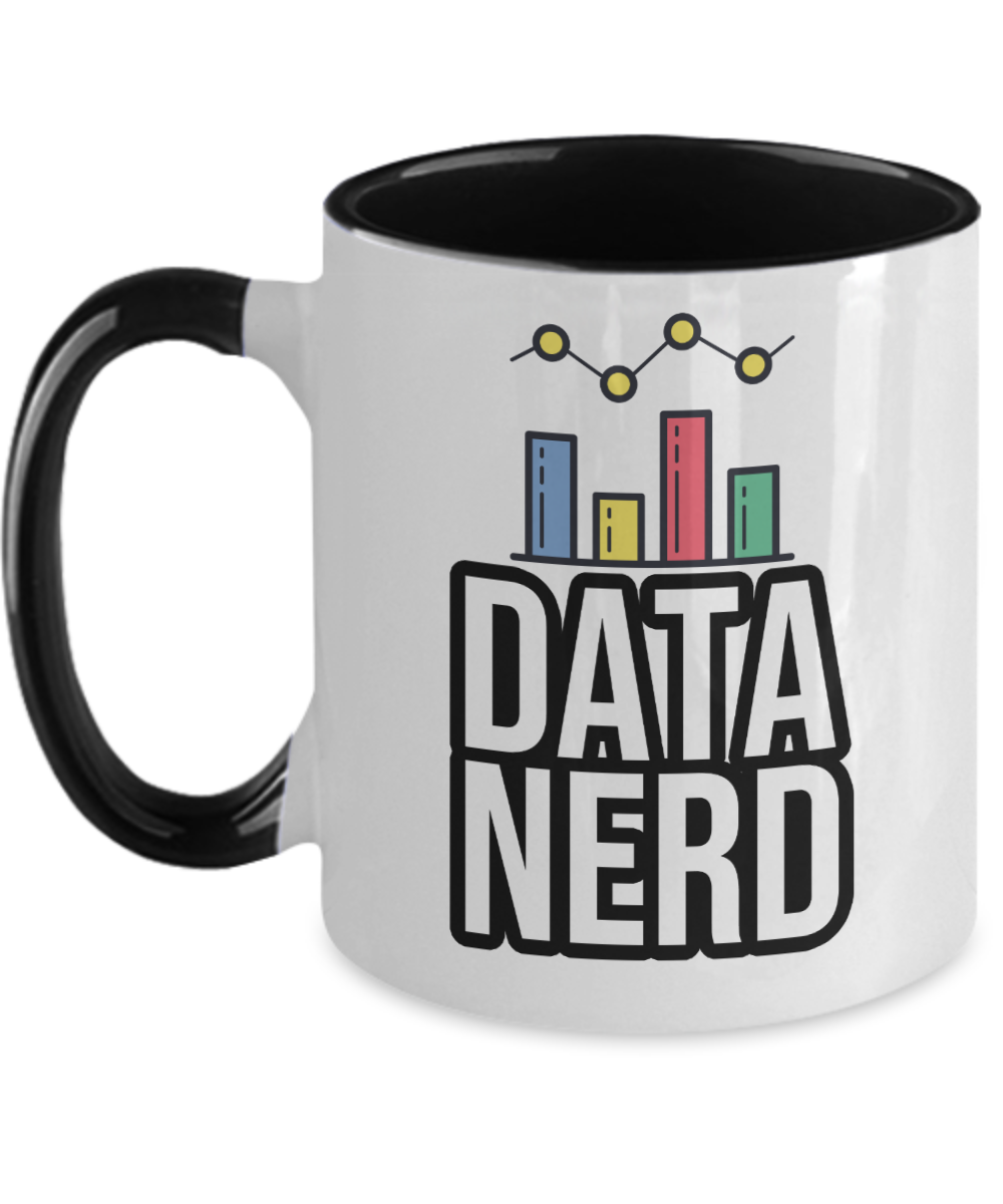 Computer Programming Gifts Data Nerd Birthday Christmas Gift Idea For Men Women Two Tone Coffee Mug 11oz