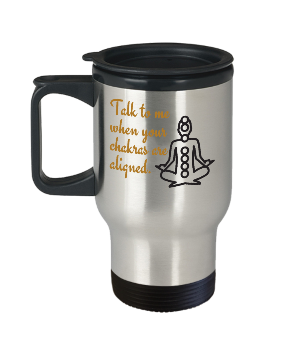 Yoga Gifts Talk To Me Birthday Christmas Gift Idea For Men Women Travel Mug