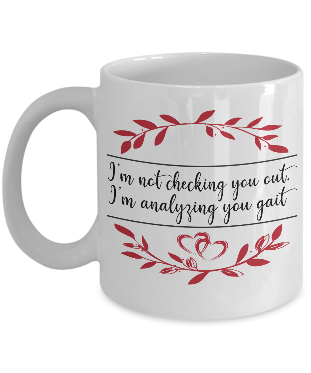 Massage Gifts Coffee Mug Im Not Checking You Out Birthday Christmas Gift Idea For Men Women 11 oz or 15 oz