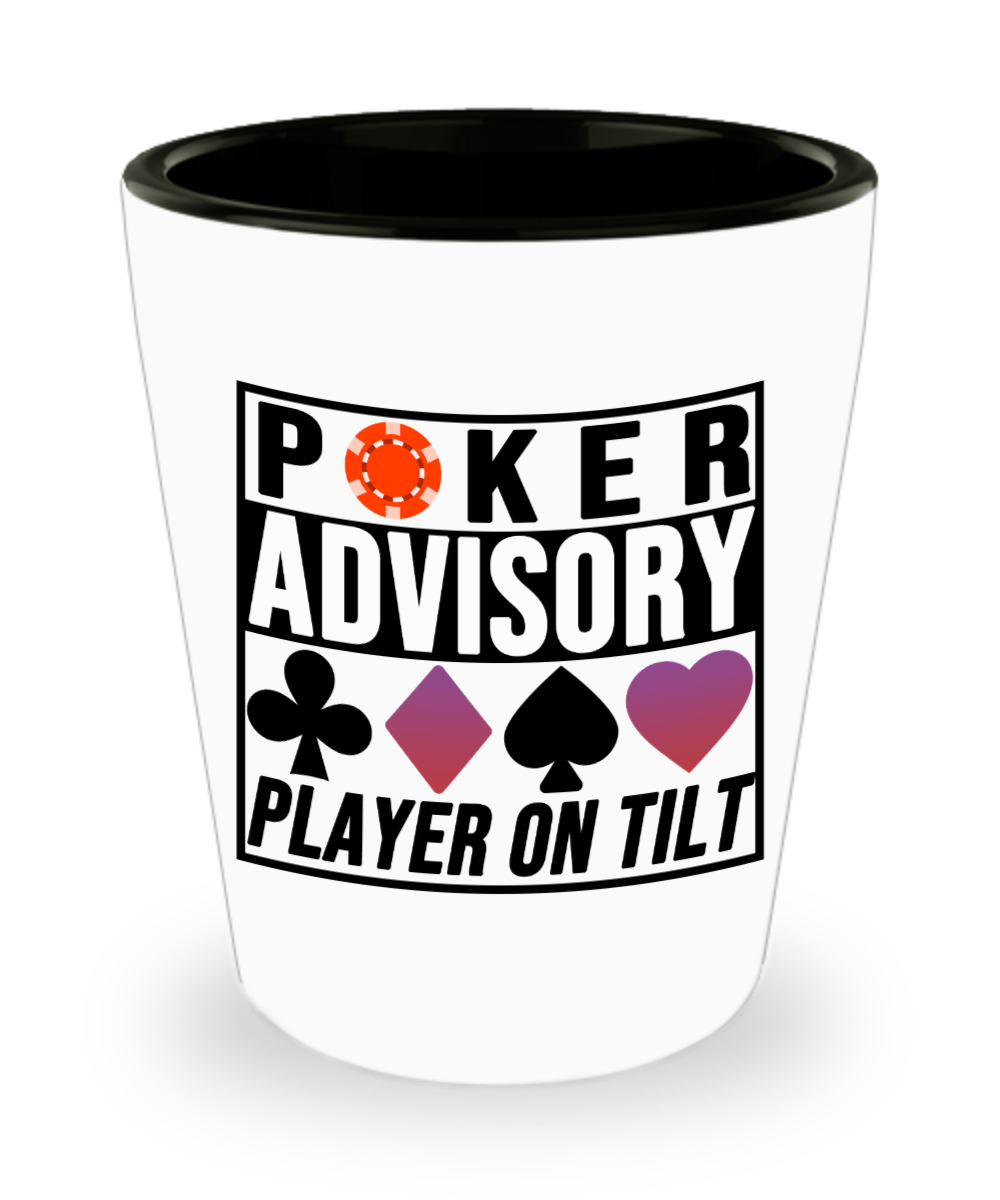 Poker Gifts Poker Advisory Birthday Christmas Gift Idea For Men Women Shot Glass