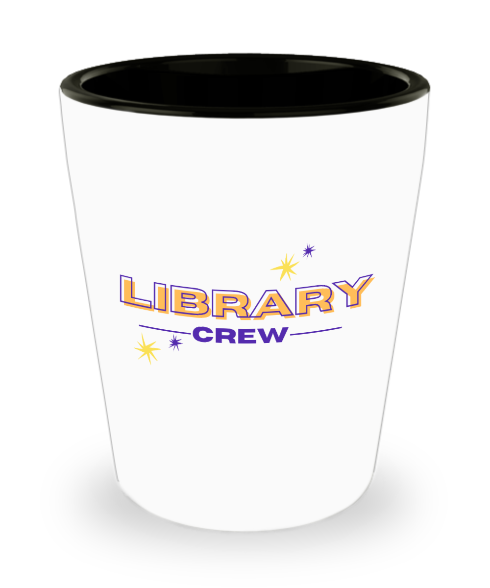 Librarian Gifts Library Crew Birthday Christmas Gift Idea For Men Women Shot Glass