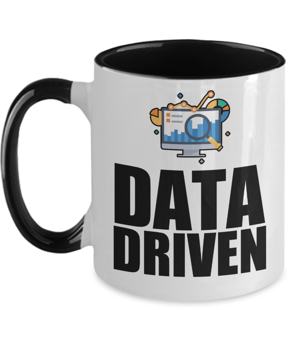 Computer Programming Gifts Data Driven Birthday Christmas Gift Idea For Men Women Two Tone Coffee Mug 11oz