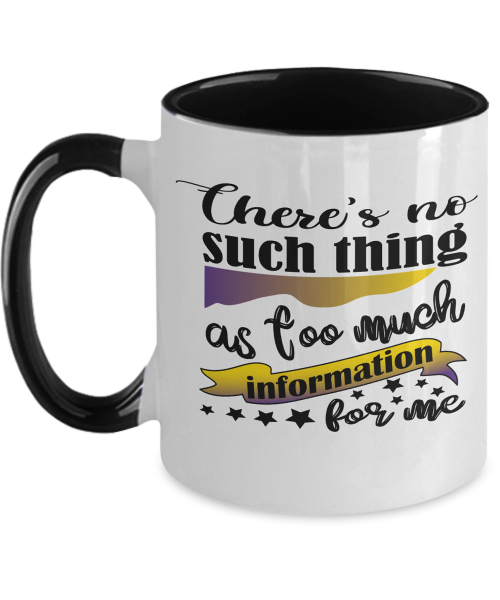 Gynecologist Gifts Theres No Such Thing Birthday Christmas Gift Idea Two Tone Coffee Mug 11oz