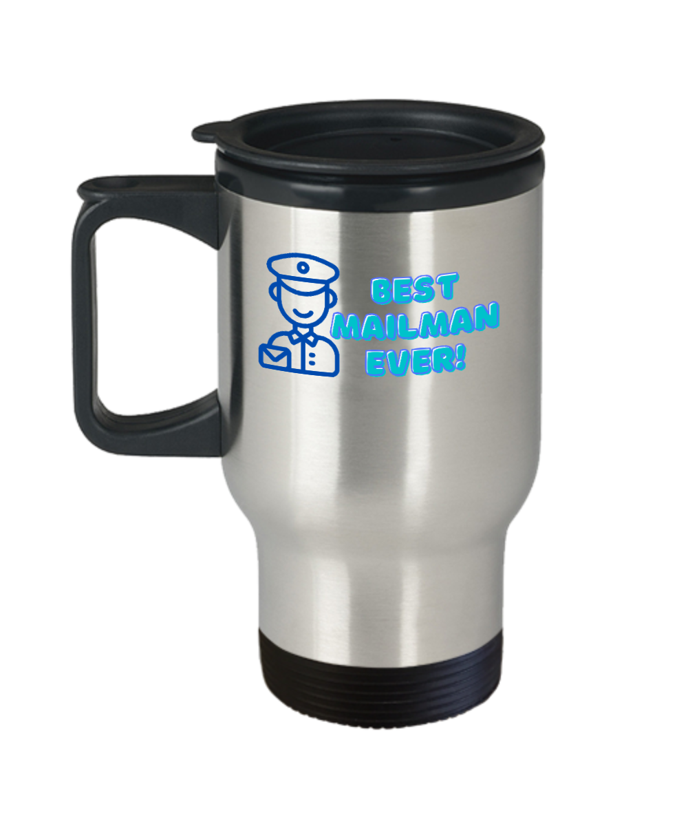 Postal Worker Gifts Best Mailman Ever Birthday Christmas Gift Idea For Men Travel Mug