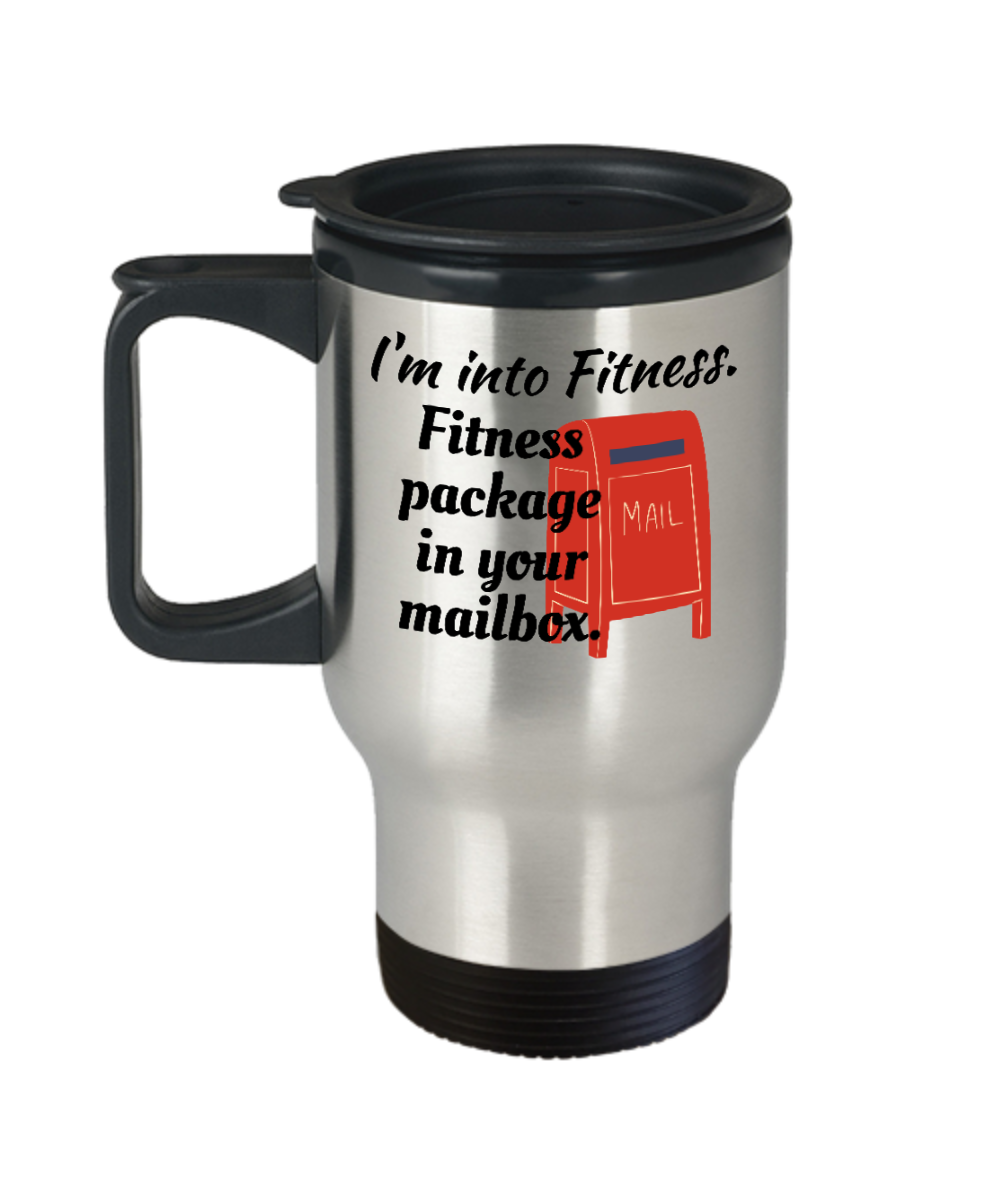 Postal Worker Gifts Im Into Fitness Birthday Christmas Gift Idea For Men Women Travel Mug