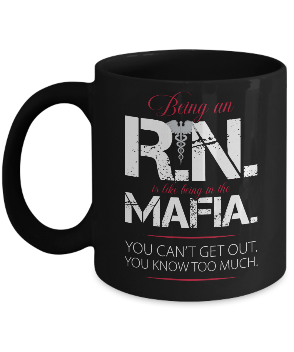 Rn Gifts For Nurses Coffee Mug Being An Rn  Birthday Christmas Gift Idea 11 oz or 15 oz Black