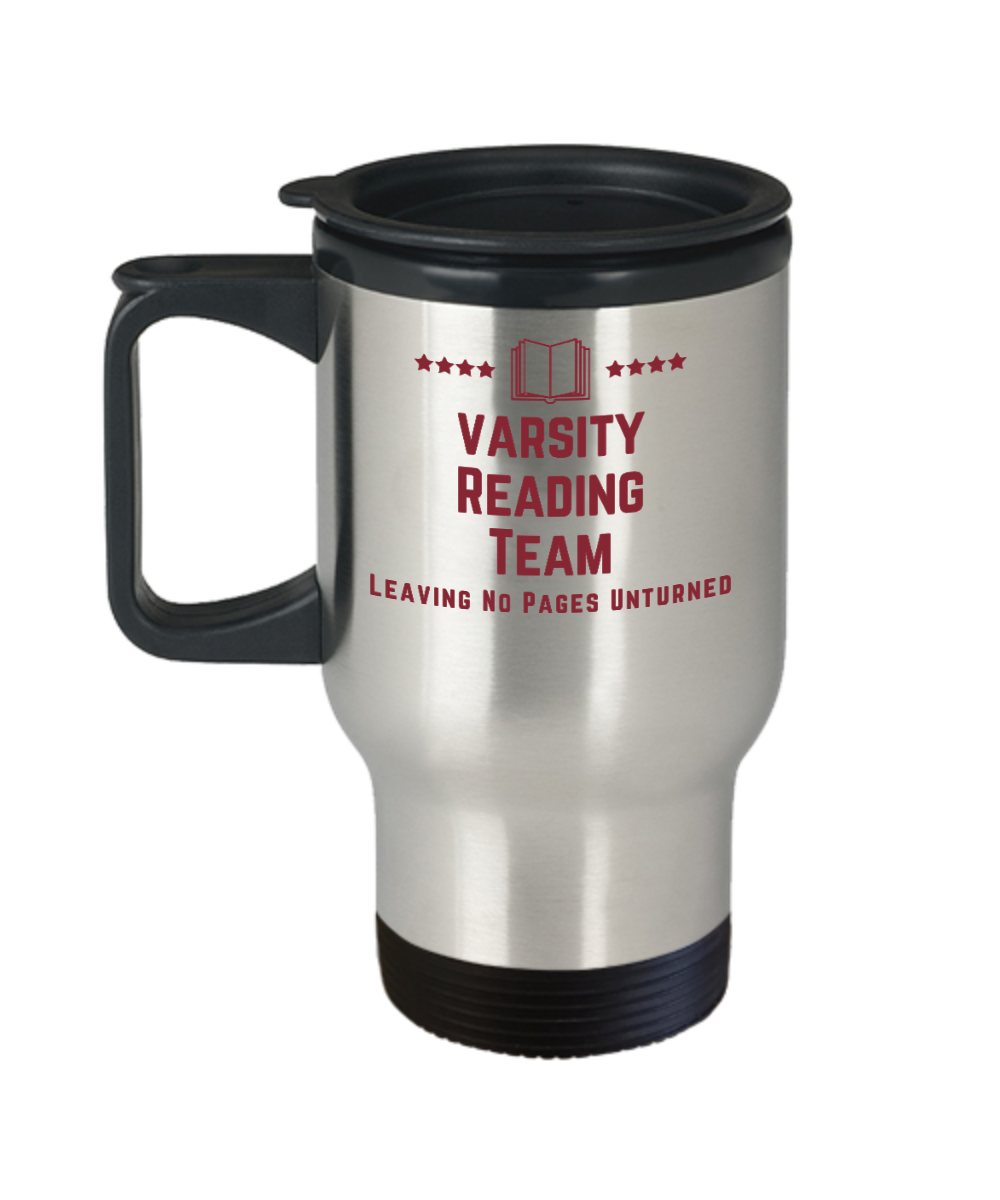 Librarian Gifts Varsity Reading Team Birthday Christmas Gift Idea For Men Women Travel Mug