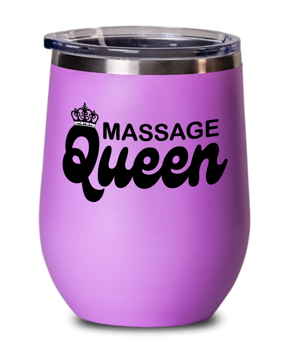 Massage Gifts Massage Queen Birthday Christmas Gift Idea For Women Wine Glass