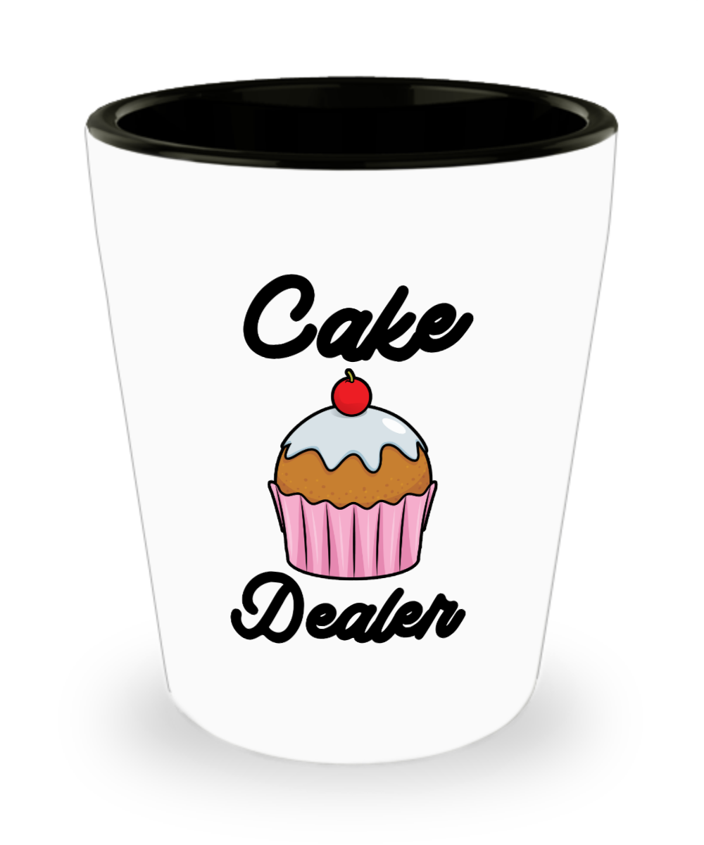 Baking Gifts Cake Dealer Birthday Christmas Gift Idea For Men Women Shot Glass