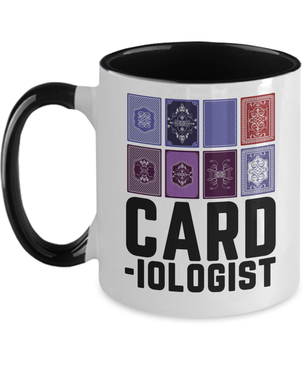 Poker Gifts Card Iologist Birthday Christmas Gift Idea For Men Women Two Tone Coffee Mug 11oz