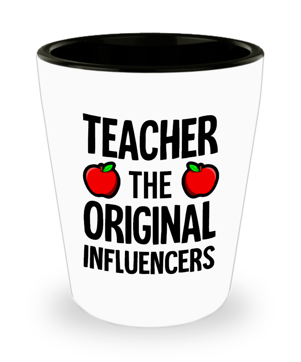 Teacher Gifts Teacher The Original Birthday Christmas Gift Idea For Men Women Shot Glass