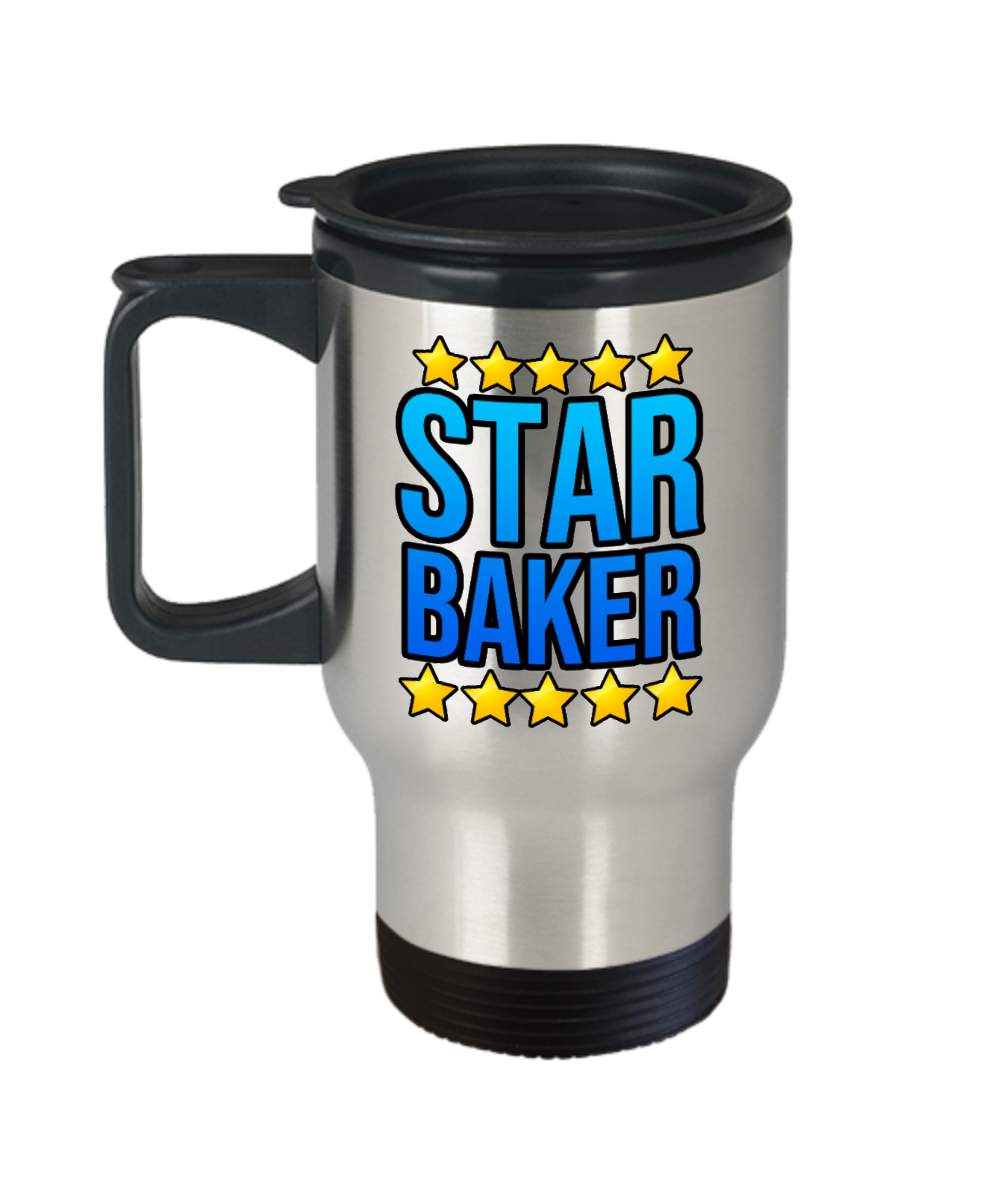 Baking Gifts Star Baker Birthday Christmas Gift Idea For Men Women Travel Mug