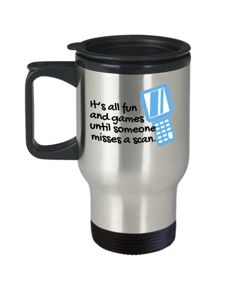 Postal Worker Gifts Its All Fun Birthday Christmas Gift Idea For Men Women Travel Mug