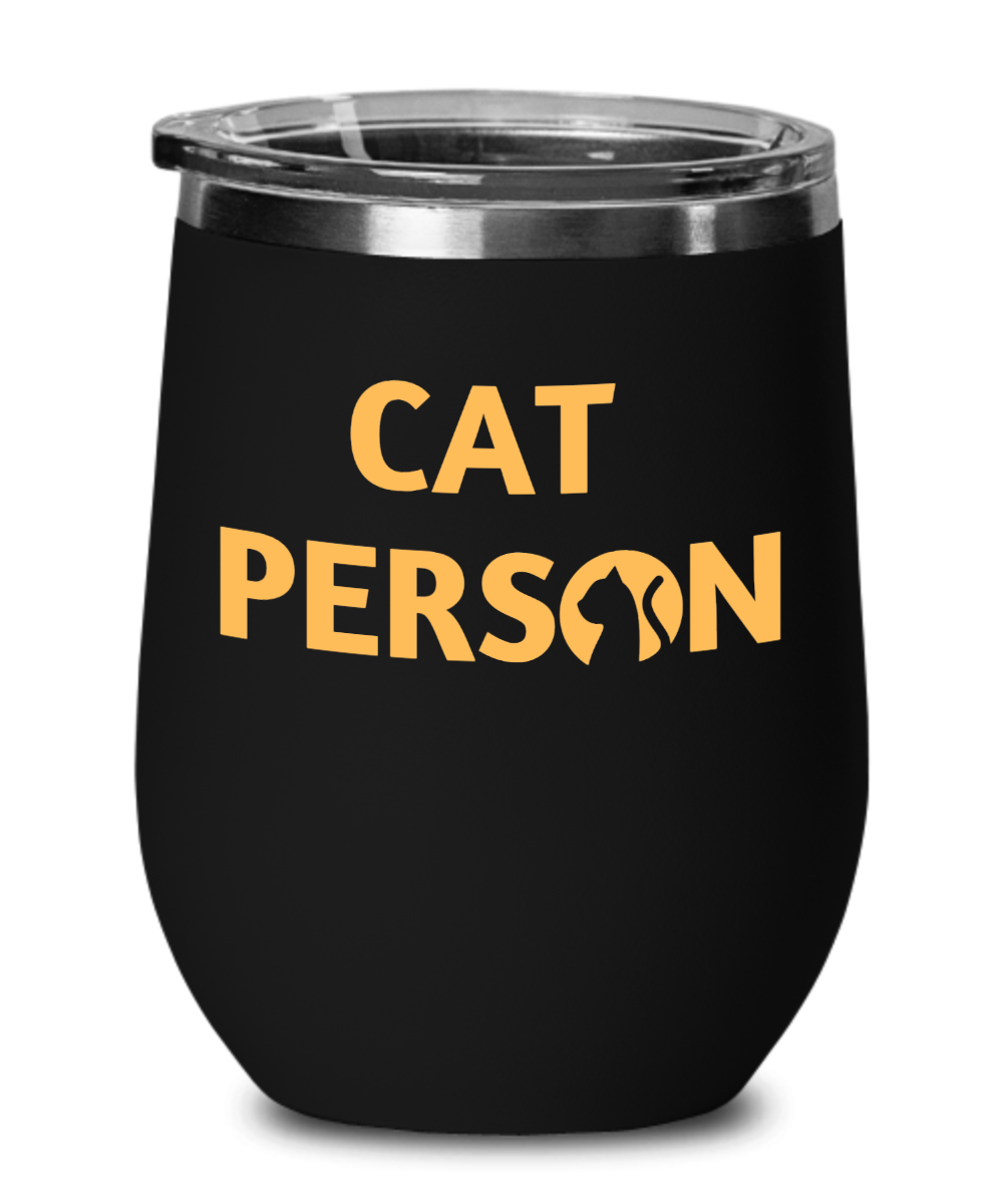 Cat Lovers Gifts Cat Person Birthday Christmas Gift Idea For Men Women Wine Glass