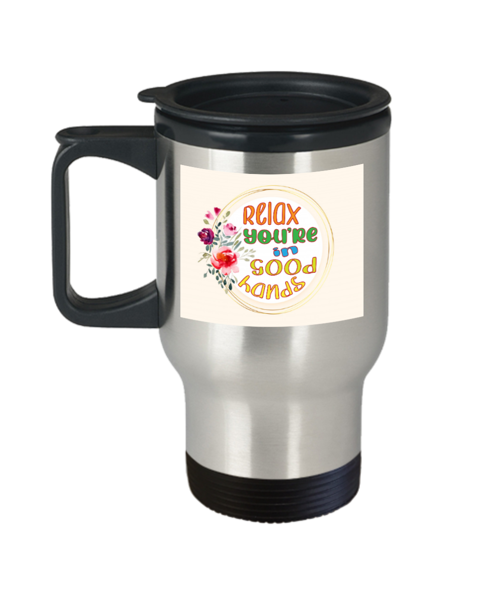 Massage Gifts Relax Youre In Good Hands Birthday Christmas Gift Idea For Men Women Travel Mug