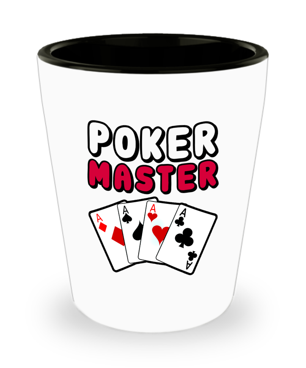 Poker Gifts Poker Master Birthday Christmas Gift Idea For Men Women Shot Glass