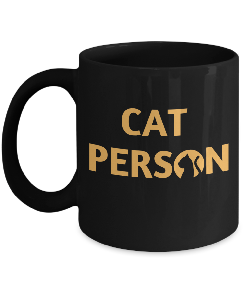 Cat Lovers Gifts Coffee Mug Cat Person Birthday Christmas Gift Idea For Men Women 11 oz or 15 oz