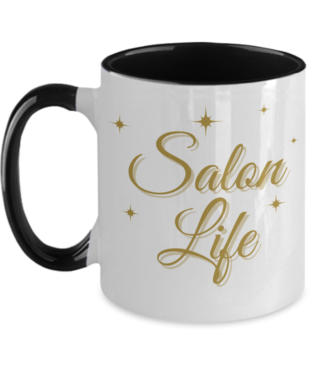 Hairdresser Gifts Salon Life Birthday Christmas Gift Idea For Men Women Two Tone Coffee Mug 11oz