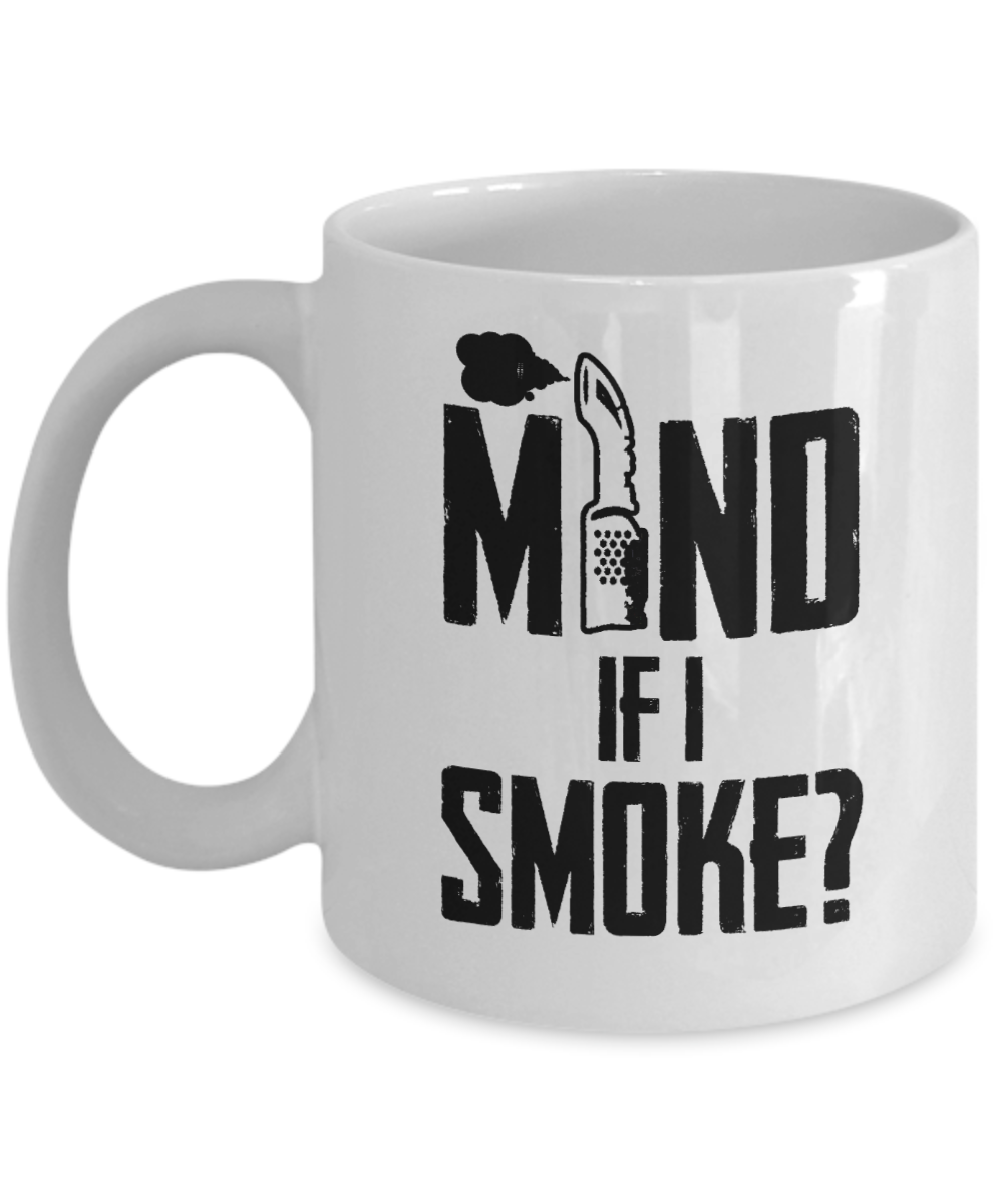 Trucker Gifts Coffee Mug Mind If I Smoke Birthday Christmas Gift Idea For Men 11 oz or 15 oz