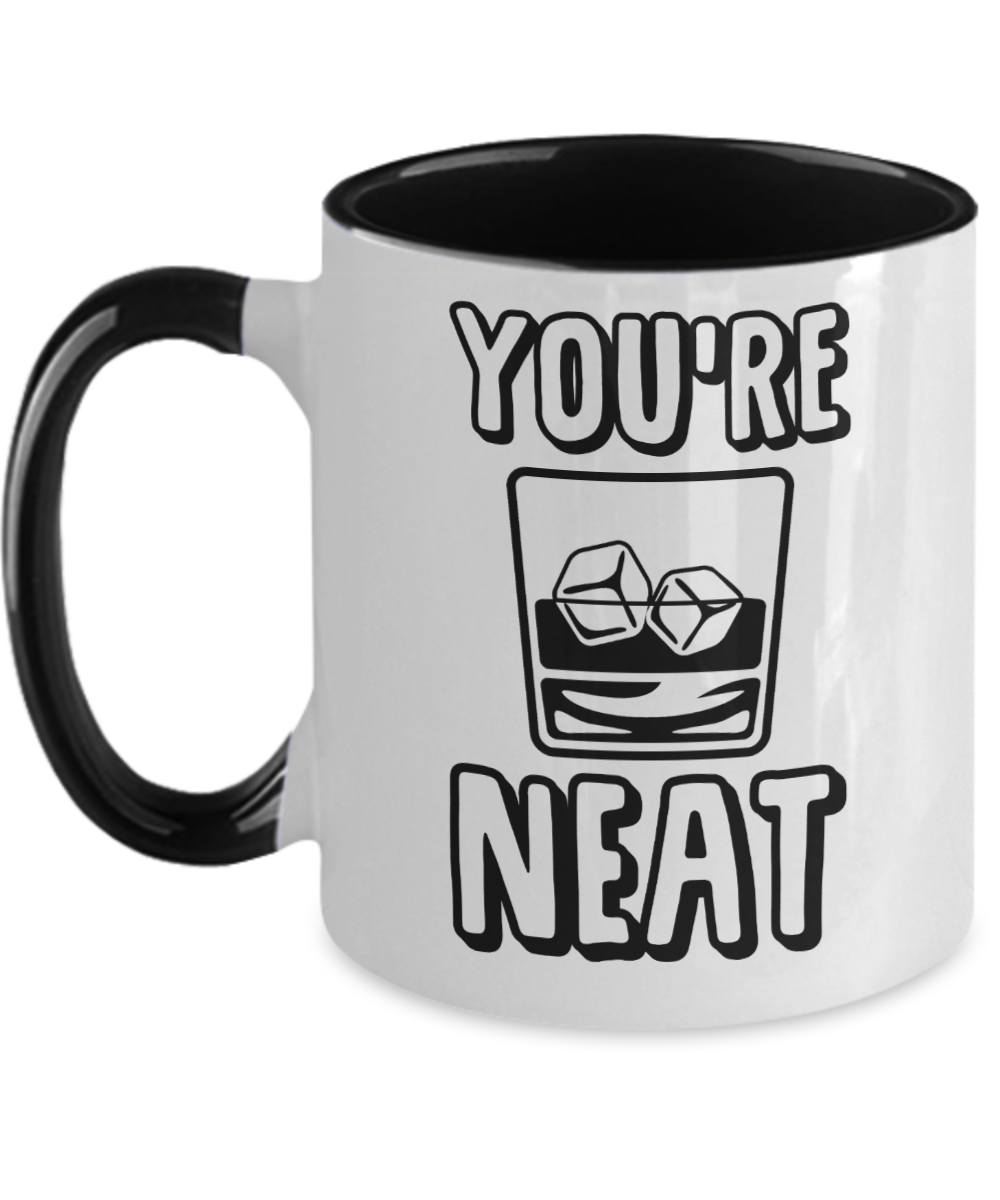 Bartender Gifts Youre Neat Birthday Christmas Gift Idea For Men Women Two Tone Coffee Mug 11oz